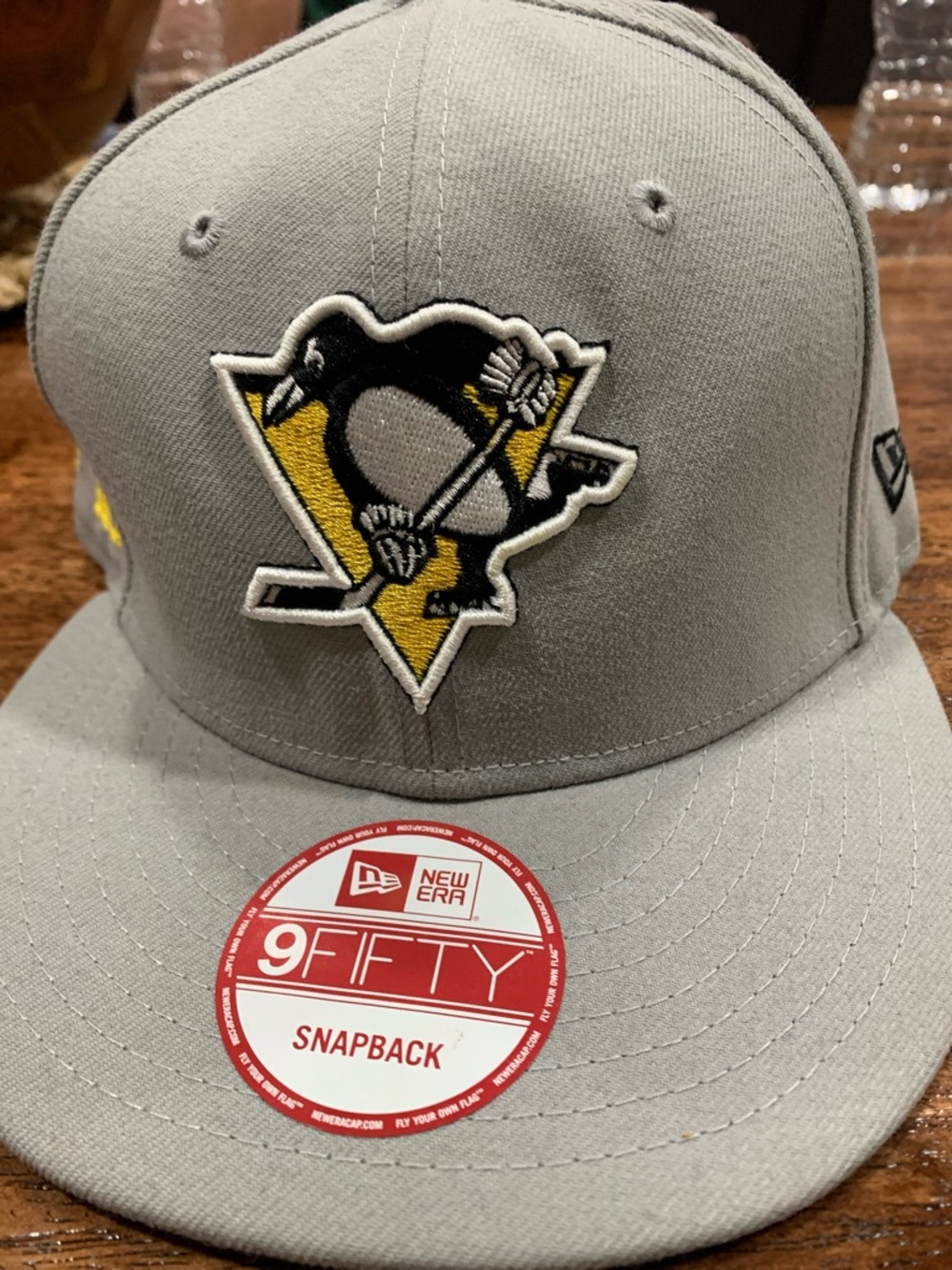 New Era Gray/Yellow Pittsburgh Penguins Snapback Hat